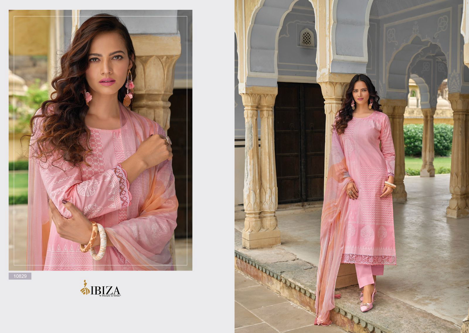 Armani By Ibiza Digital Printed Embroidery Lawn Cotton Salwar Kameez Wholesale Clothing Suppliers In India